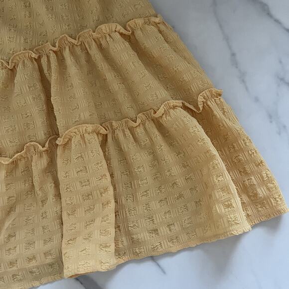 Sabo Skirt Tarelle mini Dress Honey Sz 2 preppy festival coquette core bohemian - Picture 10 of 13